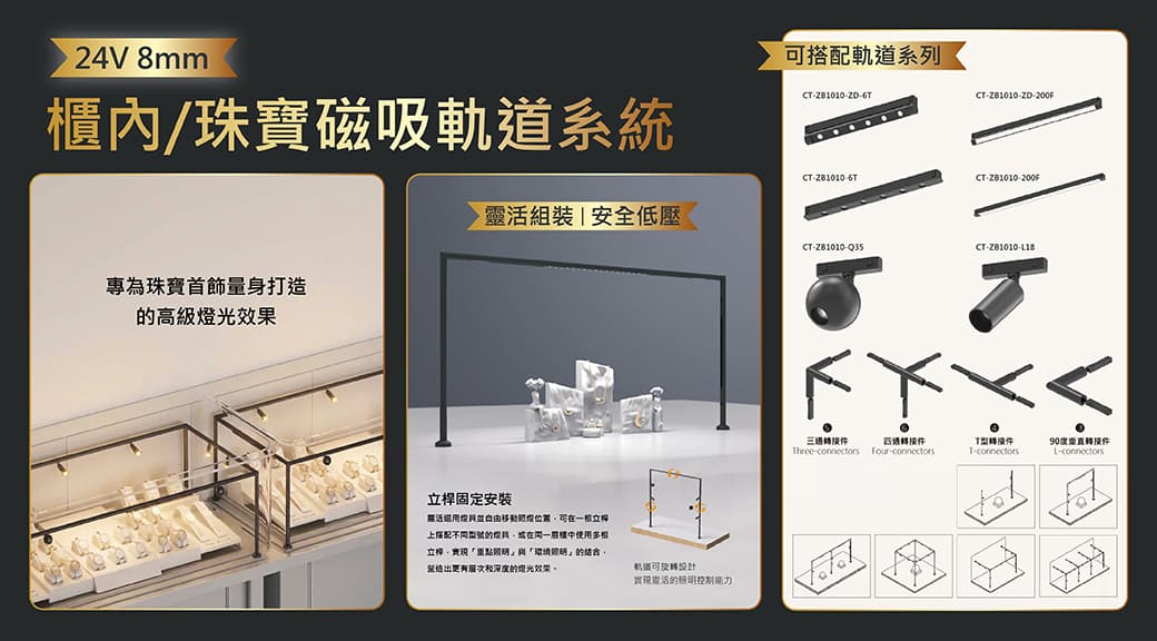 珠寶櫃內燈